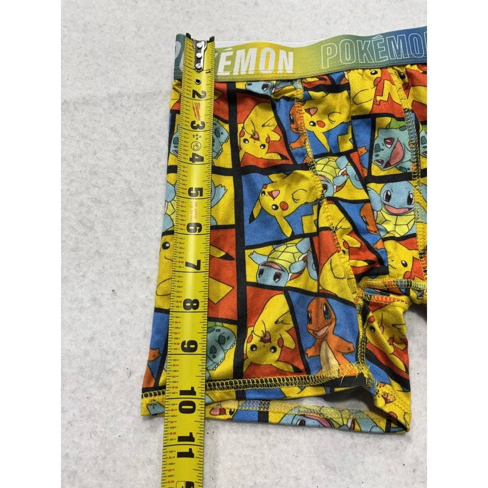 Pokémon Boxer Briefs Boys 10 Multicolor Pikachu Squirtle Stretch Underwear